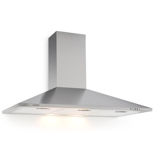 Klarstein TR90WS 90cm Ducted Wall Mount Cooker Hood Wayfair.co.uk